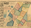 Somerset County Pennsylvania - Walker 1860 by Walker (12 x 11)
