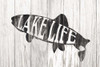 Lake Life Sign by Wild Apple Portfolio (24 x 18)