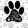 BandW Dog Paw I by SD Graphics Studio (12 x 12)