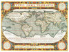 Typus orbis terrarum 1587 by Abraham Ortelius (24 x 18)