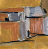 Golden Squares IV by Merri Pattinian (11 x 12)