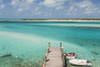 Bahamas, Exuma Island Pier and moored boats by Don Paulson (24 x 18)