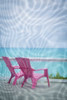 Bahamas, Little Exuma Island Deck chairs by Don Paulson (18 x 24)