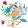 Royal Birds III White by Farida Zaman (24 x 24)