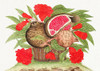 Basket of pomegranates by Anonymous (24 x 18)