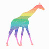 Rainbow Giraffe by SD Graphics Studio (24 x 24)