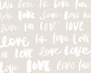 Love, Love, Love by SD Graphics Studio (24 x 18)