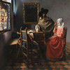 The Wine Glass - detail by Jan Vermeer (12 x 12)