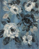 Loose Flowers on Dusty Blue II by Silvia Vassileva (18 x 24)