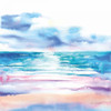 Turquoise Sea II by Aimee Del Valle (24 x 24)