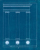 Architectural Columns III Blueprint by Wild Apple Portfolio (5 x 6)