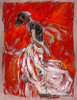 Red Dancer- Cadmium by Marta Wiley (18 x 24)