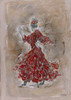 Scarlet Red Dancer by Marta Wiley (18 x 24)