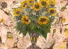 Yellow Floral Sepia by Marta Wiley (24 x 18)