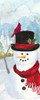 Snowman Christmas vertical II by Tara Reed (10 x 24)