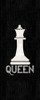 Chess Piece vertical black II-Queen by Tara Reed (10 x 24)