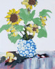 Sunflowers In Decorative Vase by Jane Slivka (18 x 24)