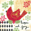 Happy Noel Cardinal by Annie LaPoint (18 x 18)