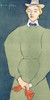 Woman holding gloves (1896) by Edward Penfield (12 x 24)