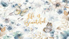 Life is Beautiful Butterfly Floral by Patricia Pinto (24 x 13)