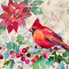 Holiday Poinsettia and Cardinal I by Patricia Pinto (24 x 24)