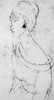 Sketch of Jeanne by Amedeo Modigliani (12 x 24)