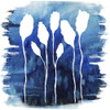 Florals on Blue Hue I by Elizabeth Medley (12 x 12)
