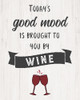 Good Mood Wine by CAD Designs (18 x 24)