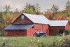Red Adirondack Barn by Lori Deiter (24 x 16)