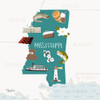 Mississippi by Gigi Louise (24 x 24)