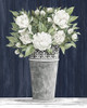 Punched Tin White Floral by Cindy Jacobs (18 x 24)