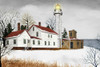 Lighthouse in Winter by Billy Jacobs (24 x 18)