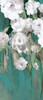 Roses on Teal II by Asia Jensen (10 x 24)