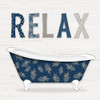 Relax Palm Bath by Natalie Carpentieri (12 x 12)