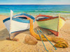 Barche sulla spiaggia by Adriano Galasso (24 x 18)