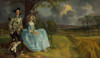 Mr and Mrs Andrews by Thomas Gainsborough (24 x 13)