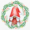 Gnome Wreath 2 v2 by Kimberly Allen (24 x 24)