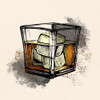 Whiskey Glass 2 by Kimberly Allen (24 x 24)