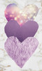 Triple Heart Purple by Victoria Brown (15 x 24)