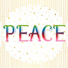 PEACE Colorful by Ann Bailey (24 x 24)