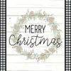 Merry Christmas Plaid by Ann Bailey (24 x 24)