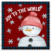 Joy to The World Snowman by Kimberly Allen (24 x 24)