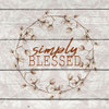 Simply Blessed Cotton by Kimberly Allen (24 x 24)