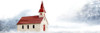 Snowy Church by Kimberly Allen (24 x 8)