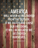 America Will Never by Kimberly Allen (18 x 24)