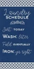 Laundry Schedule by Kimberly Allen (12 x 24)