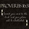 Proverbs 16-3 Poster Print by Taylor Greene (12 x 12)