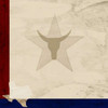 Stars and Longhorns Poster Print by  Kimberly Allen  (12 x 12)