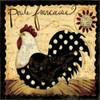 Polka Rooster Poster Print by Dan DiPaolo (12 x 12)