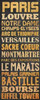 Paris Type Poster Print by Lauren Gibbons (10 x 20)
